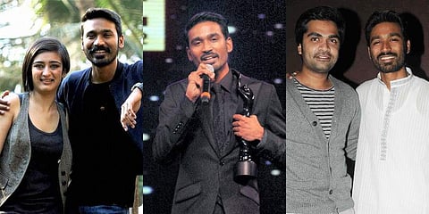 As Dhanush turns a year older today, let us take a look at some of the rare photos of the multitalented star. (File Photo | PTI and EPS)