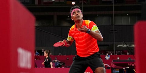 Indian paddler Sharath Kamal (Photo | AP)