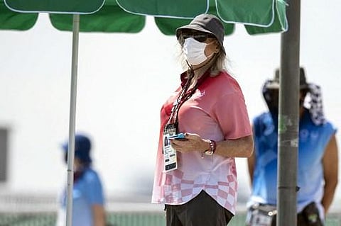 Canadian judge Kimberly Daniels, Olympics' first openly transgender official attends the women's Canoe final. (Photo | AFP)