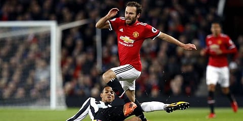 Manchester United midfielder Juan Mata (Photo | AP)