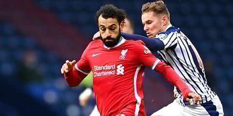 Liverpool striker Mohamed Salah (Photo | AP)