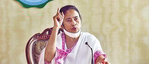 West Bengal CM Mamata Banerjee addresses the media (File Photo | PTI)