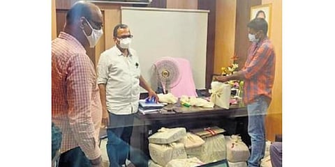 ACB officials conduct searches at the Exhibition Society office in Nampally (File Photo | EPS)