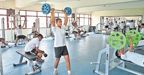 AFPI has several facilities including gym and swimming pool for cadets. (Photo | Express)