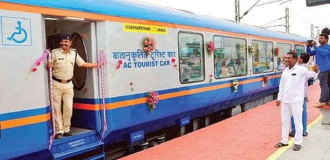 (For Representatioan only) Visakhapatnam-Araku Valley route Vistadome coaches. (File photo)