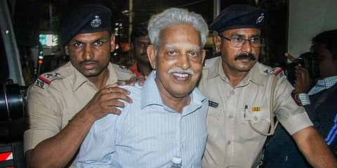 Poet-activist Varavara Rao (Photo | PTI)