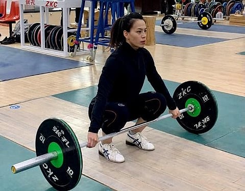 Taiwan weightlifter Kuo Hsing-chun. (Photo | AFP)