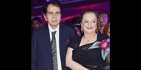Late Dilip Kumar with wife Saira Bano
