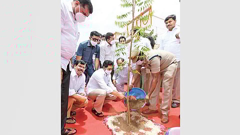 CM YS Jagan Mohan Reddy during his visit to Anantapur on Thursday (Photo I Express)