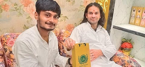 Tej Pratap is manufacturing the incense sticks under the brand name L&R