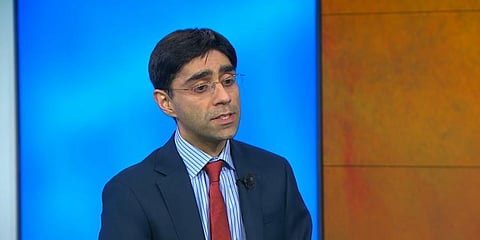 Pakistan National Security Adviser Moeed Yusuf (Photo | YouTube screengrab)