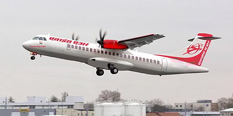 An Alliance Air flight takes off. (Photo| Special Arrangement)