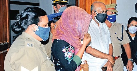 Popular Finance MD Thomas Daniel, daughter, and CEO Rinu Mariam being produced before the PMLA Special Court in Kochi. Rinu got interim bail till August 13, while Thomas was remanded | A Sanesh