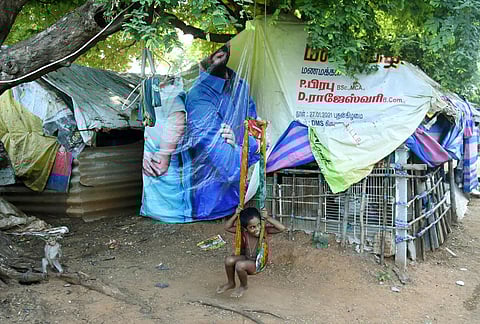 Kids at Karasangal also miss out on midday meals due to lockdown. (Photo | Ashwin Prasath)