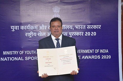 Dronacharya award winning Archery coach Dharmendra Tiwary. (File Photo | Twitter/SAI media)