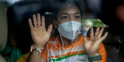 Olympic silver medallist Mirabai Chanu (Photo | AP)