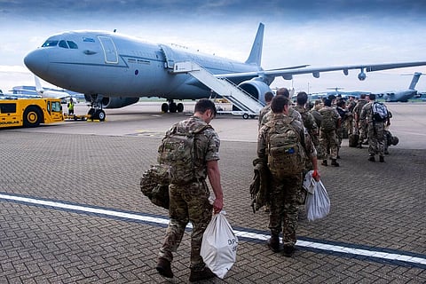Members of Joint Forces Headquarters get prepared to deploy to Afghanistan to assist in the draw down. (Photo | AP)