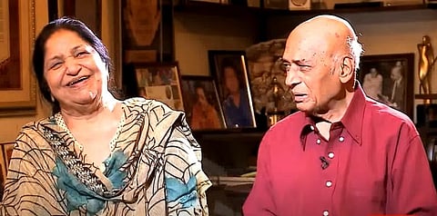 Jagjit Kaur (left) with Khayyam (right). (Photo | YouTube screengrab)
