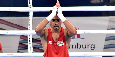 Former World Championship bronze-medallist boxer Gaurav Bidhuri (Photo | PTI)