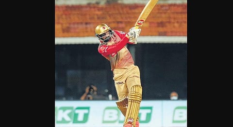 N Jagadeesan on his way to a match-winning 90 in the TNPL final on Sunday | TNPL