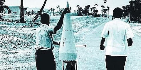 The first rocket to fly out from Thumba. (Photo| EPS)