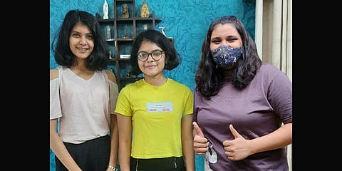 Manasvi Dholakia, Atyantika Mookherjee and Ishita Desai