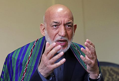 Afghanistan's former President Hamid Karzai meets senior Taliban faction leader