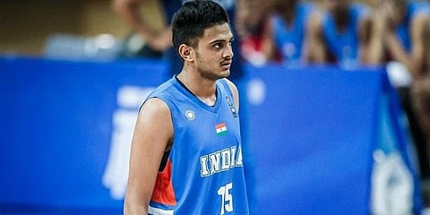 Indian basketball player Princepal Singh.