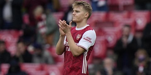 Martin Odegaard spent the second half of last season on loan at Arsenal. (Photo | AP)