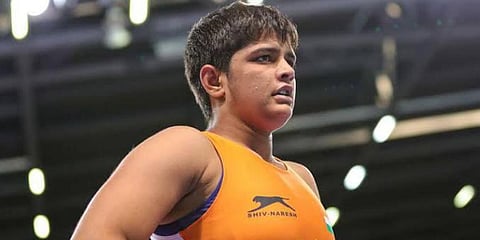 Wrestler Sonam Malik (Photo | Kiren Rijiju Twitter)