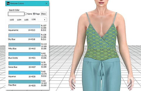 The Sowtex Design Lab offers a virtual mood board and a choice of pantone colours