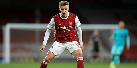 Arsenal secured the signing of Martin Odegaard from Real Madrid. (File Photo | AFP)