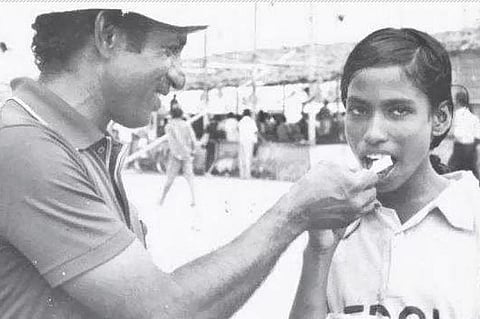 Late coach OM Nambiar with his most famous prodigy PT Usha