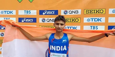 Amit Khatri won silver medal in the 10km race walk for men at the World U-20 Athletics Championship. (Photo | AFI)