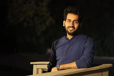 Dinesh Vasanth Hegde from Siddapur who received a scholarship from NASA (Photo | Special arrangement)