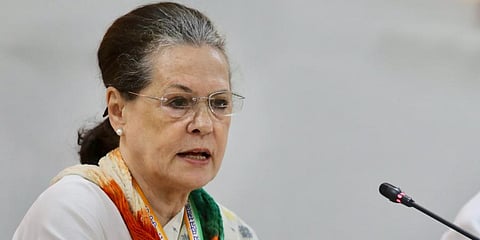 Congress chief Sonia Gandhi 