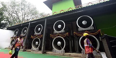 The Delhi cabinet had approved the smog tower project in October last year. (Photo | Parveen Negi, EPS)