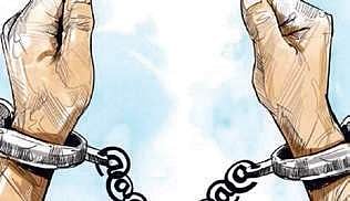 A cash of Rs 15,000, a pistol, two bhujalis and a sword were seized from their possession. 