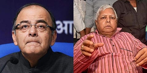 Late BJP leader Arun Jaitley (L); RJD chief Lalu Prasad Yadav (File Photos | PTI)