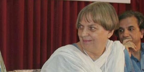 Dr Gail Omvedt at a literary festival in Kochi. (File photo | Express)