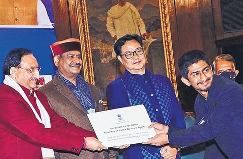 Sivarama Skanda was awarded as the ‘Youngest Member to enter the Parliament of India’.