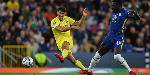 Villarreal's Spanish forward Gerard Moreno (L) (File Photo | AFP)