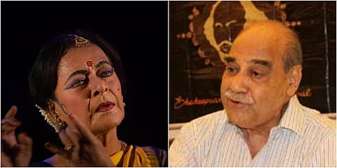 Odissi dancer Kumkum Mohanty (L) and actor Anant Mahapatra (Photo| EPS)