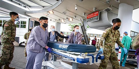 A rocket struck a neighborhood just northwest of Kabul's international airport. (Photo | AP)