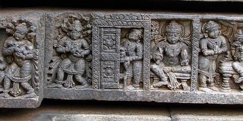 Krishna birth narrative in Somnathapura Keshava temple (1258-68 CE).JPG