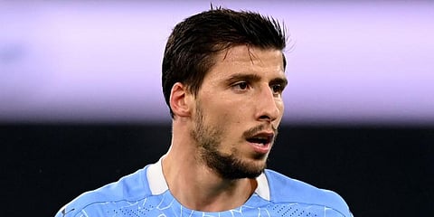 Ruben Dias arrived at Manchester City from Benfica during last summer's transfer window. (Photo | AP)