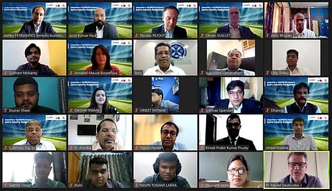 Virtual inauguration of the first Indo-French dual master’s degree programme in Sports Industry Management by XEBS. (Photo | EPS)