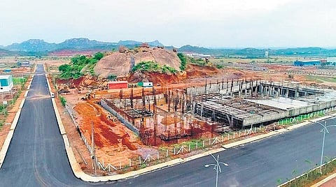 A few of the MSMEs under construction at the TIF MSME Green Industrial Park
