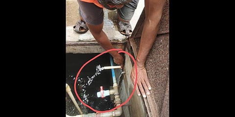 An illegal line attached to the authorised BWSSB line | Express