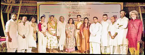 Group photo of the artistes part of the Amar Jyoti concert on August 7